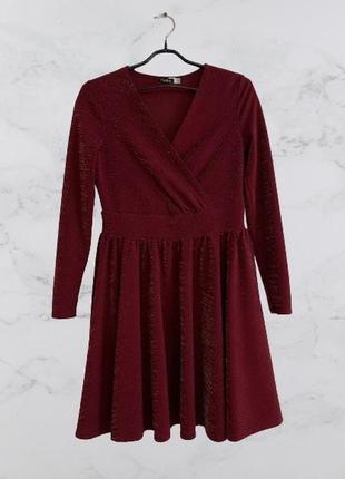 Сукня плаття на запах блискуче