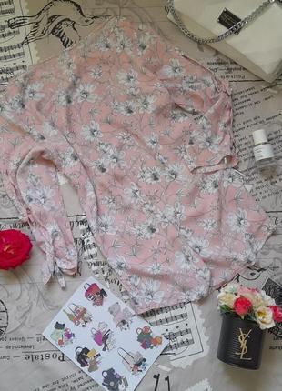 Непревзойденная блузка в цветочный принт/натурпальная блуза1 фото