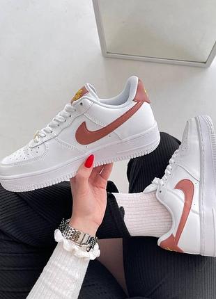 Кроссовки nike force essential white, белые форсы, білі кросівки
