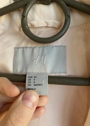 Хлопковый тонкий пиджак жакет лето/весна h&m літній легкий піджак жакет2 фото