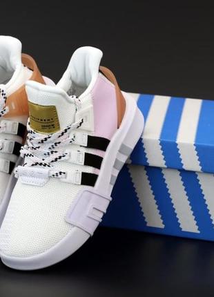 Жіночі кросівки adidas eqt white pink 38