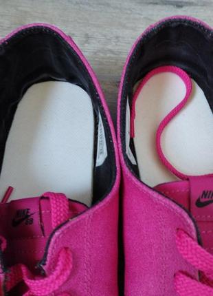 Nike рожеві кеди мокасіни  оригінал шкіряні кеди5 фото