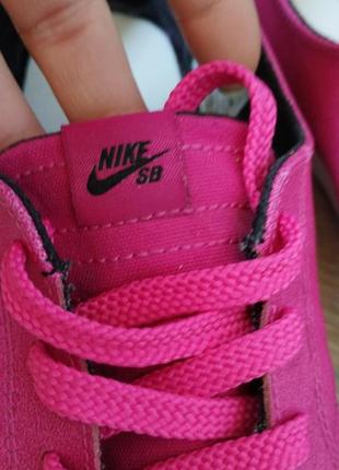 Nike рожеві кеди мокасіни  оригінал шкіряні кеди6 фото