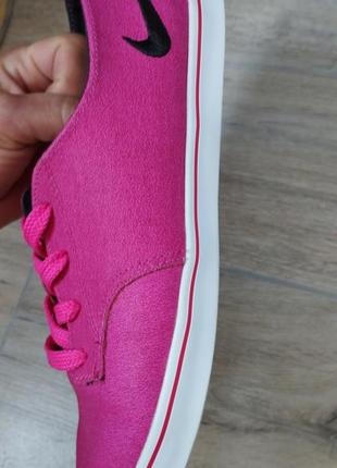 Nike рожеві кеди мокасіни  оригінал шкіряні кеди9 фото