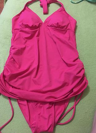 Шикарный малиновый купальник f&f