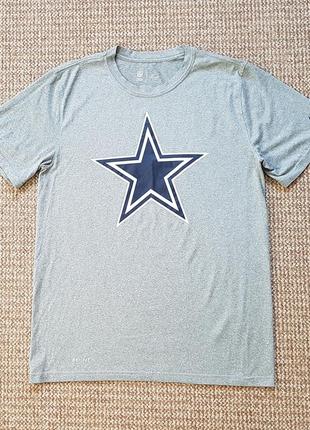 Nike logo essential nfl dallas cowboys футболка dri-fit оригинал (m)
