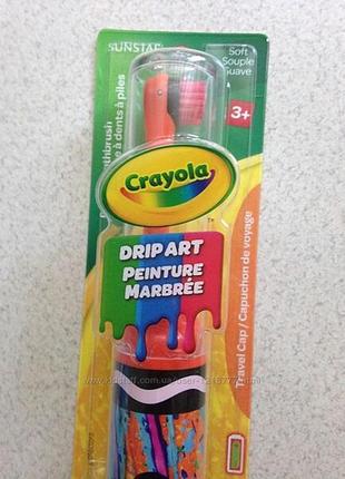 Gum crayola kids' power toothbrush with travel cap,електрична щітка з ковпачком2 фото