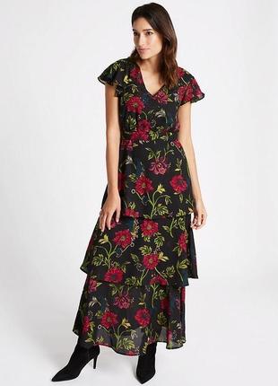 Платье в цветочный принт