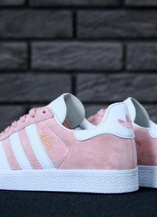 Женские кроссовки adidas gazelle pink 37-38-39-404 фото