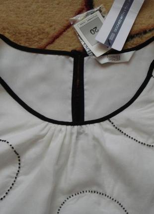 Очень красивая, нарядная новая блузка с вышивкой бисером3 фото