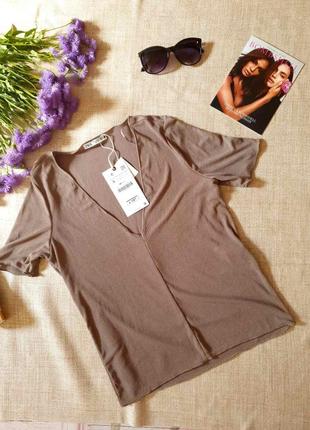 Sale 🔥🔥🔥фактурная футболка блуза zara s/m6 фото