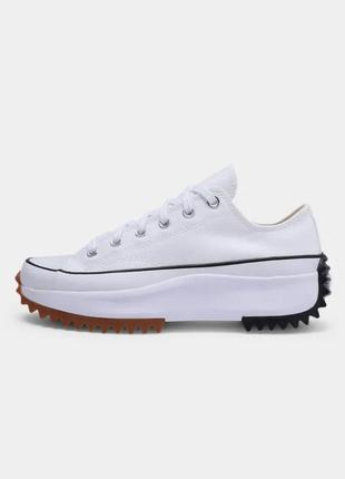 Крутые кеды converse run star hike low top white womens 168817c конверс