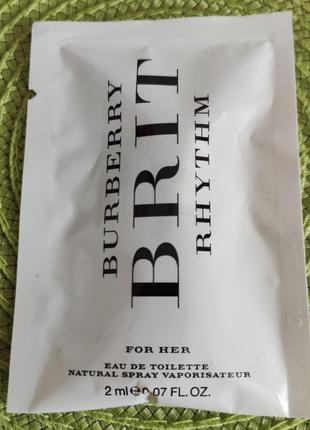 Burberry brit rhythm for her туалетна вода (пробник)