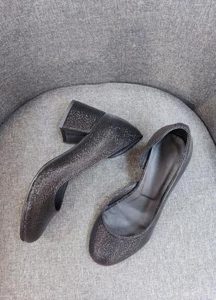 Туфли из натуральной итальянской кожи чёрные2 фото