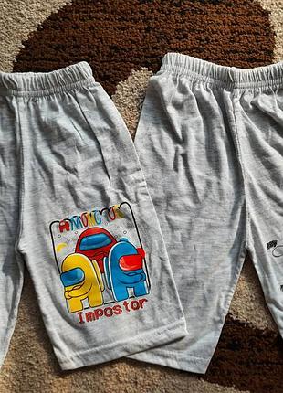 Трикотажні шорти для хлопчиків 🔻among🔺️