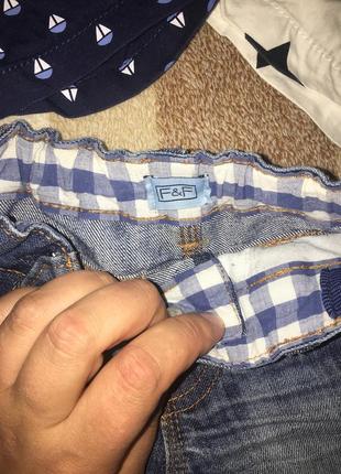Шорты коттон next,f&f,h&m 1,5-2года 3