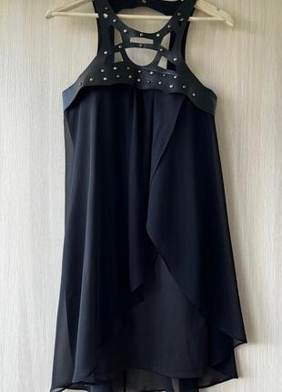 Шифоновое чёрное платье explosion / l