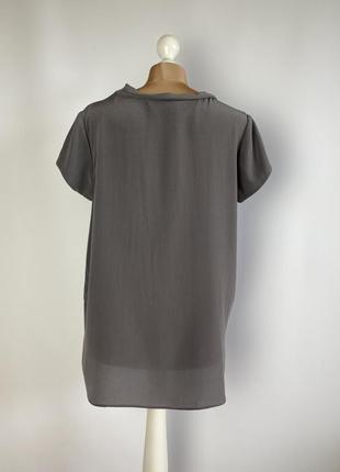 Boden шелковая серая блуза футболка5 фото