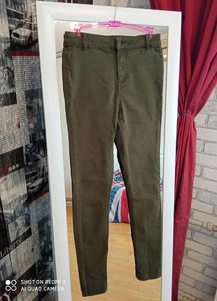 Джинси super skinny, clockhouse, s, кольору хакі