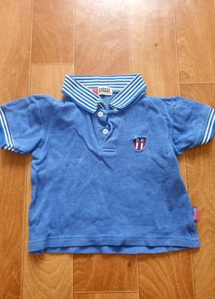 Футболка на мальчика c воротником 4-5 лет binbi
