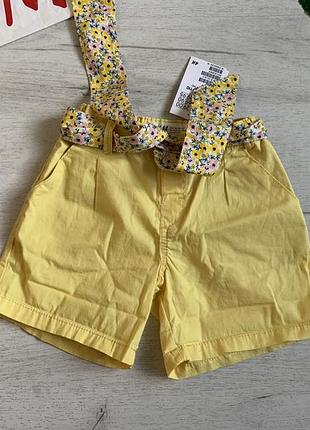 Шорти h&m шорти для дівчинки 4/5 років, шорті h&m шорти з поясом, шорті на дівчинку 4/5 років 4