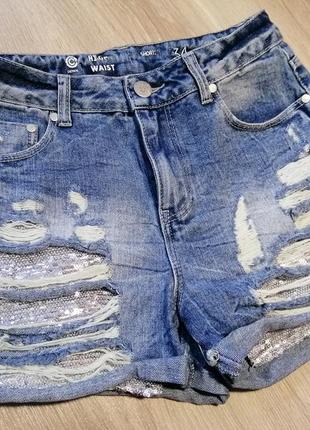 Джинсові шорти denim hight waist