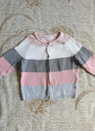 Брендовий кофта, кофточка в смужку для дівчинки 2