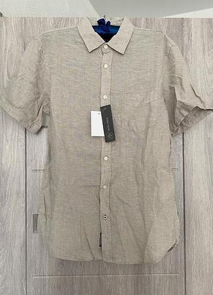 Сорочка чоловіча льон c&a angelo litrico