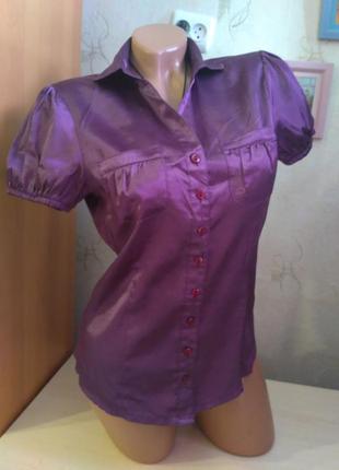 Блуза блузка кофта кофточка под шелк атласная