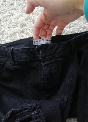Стильные рваные женские джинсы denim co 46 в прекрасном состоянии3 фото