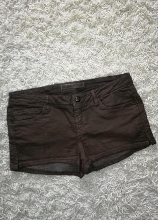 Стильні жіночі шорти з напиленням під шкіру zara 40 в новому стані