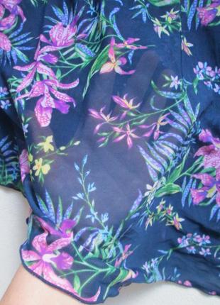 Мега классный сдельный слитный купальник платье парео в цветочный принт george 🍒🍓🍒9 фото