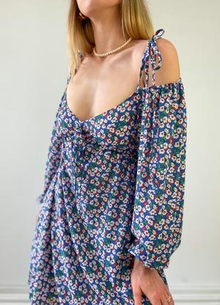 Шифонова сукня міні в стилі бебі-долл4 фото