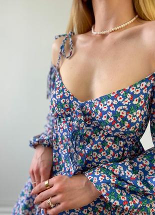 Шифонова сукня міні в стилі бебі-долл6 фото
