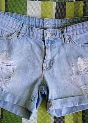 Шорти. gap. джинсові шорти. джинсовые шорты. gap.5 фото
