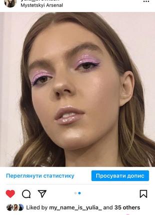 Прозрачные глянцевые тени жидкие тени для век