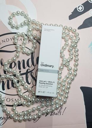 Кислотний пілінг для обличчя the ordinary aha 30% + bha 2% peeling solution3 фото