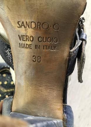 Ботинки летние кожа , италия ! sandro  g !8 фото