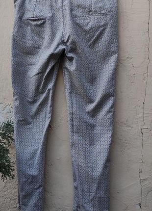 Штани жіночі від mango 36 орнамент брюки-сигарети з візерунком8 фото