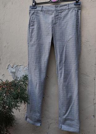 Штани жіночі від mango 36 орнамент брюки-сигарети з візерунком2 фото