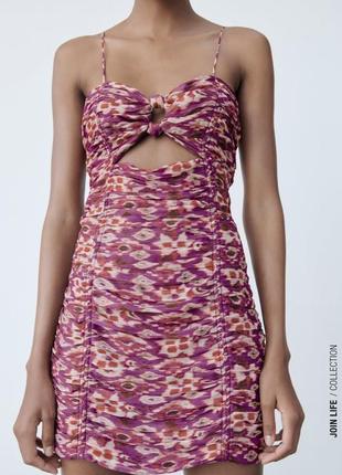 Плаття, мініплаття, плаття літнє на бретелях із вирізом