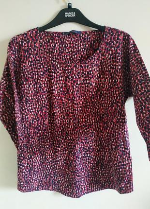 Бавовняна блуза футболка m&s, 12, 40 розмір
