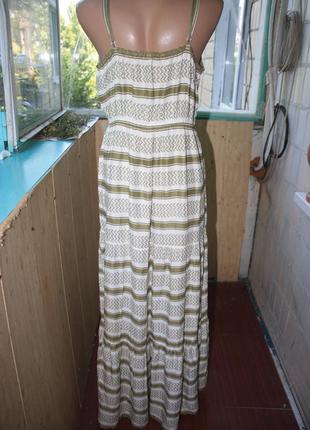 Шикарное вискозное длинное платье сарафан7 фото