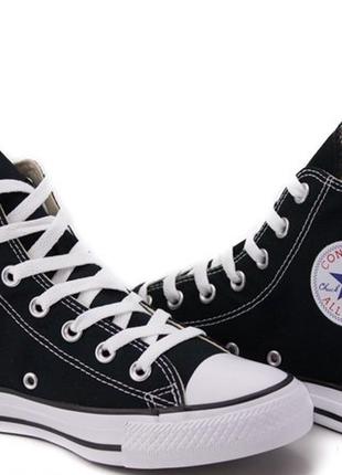 Кеди оригінал converse chuck taylor all star m9160c black конверс конверси текстиль original6 фото