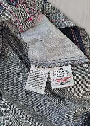Джинсовий сарафан matalan 9-12 міс 4