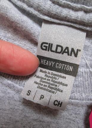 Суперова фірмова бавовняна футболка з принтом gildan 🌺🍒🌺6 фото