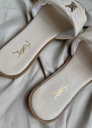 Шльопанці в стилі yves saint lourent3 фото