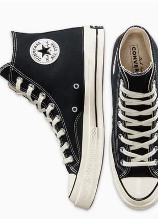 Кеди converse chuck 70 classic high 162050c black текстиль5 фото