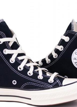 Кеди converse chuck 70 classic high 162050c black текстиль10 фото