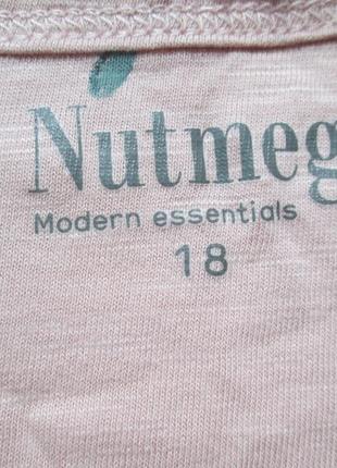 Суперова бавовняна футболка батал в квітковий принт nutmeg 🌺🍒🌺6 фото